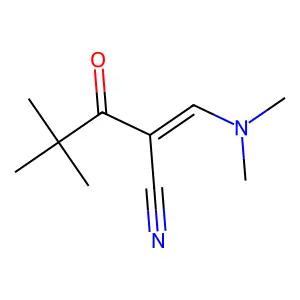 3-(Dimethylamino)-2-(2,2-dimethylpropanoyl)acrylonitrile structure