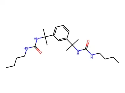 3-Butyl-1-[2-(3-{2-[(butylcarbamoyl)amino]propan-2-YL}phenyl)propan-2-YL]urea structure