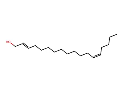 2,13-Octadecadien-1-ol structure