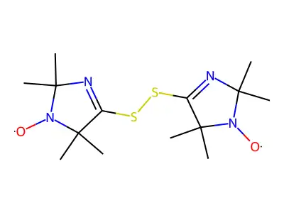 4,4'-Dithiobis[2,5-dihydro-2,2,5,5-tetramethyl-1H-imidazol-1-yloxy] Bis Radical structure