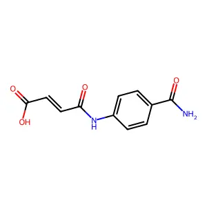 3-[(4-carbamoylphenyl)carbamoyl]prop-2-enoic Acid structure