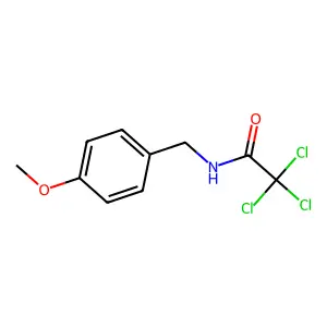 2,2,2-trichloro-N-(4-methoxybenzyl)acetamide structure