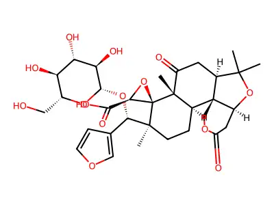 柠檬苦素17-β-D-吡喃葡萄糖苷 structure