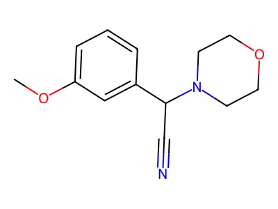 2-(3-Methoxyphenyl)-2-(morpholin-4-yl)acetonitrile structure
