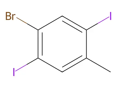 1-Bromo-2,5-diiodo-4-methylbenzene structure