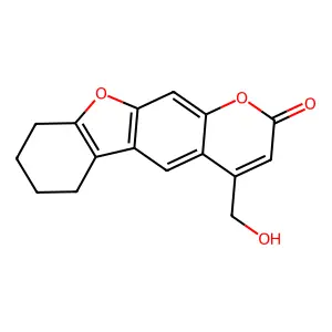 4-Hydroxymethyltetrahydrobenzopsoralen structure