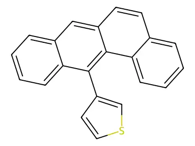 3-Benzo[a]anthracen-12-ylthiophene structure