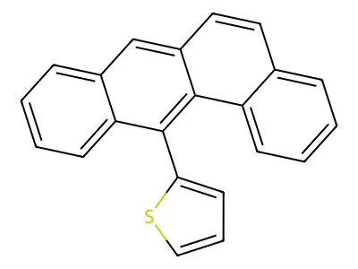 2-Benzo[a]anthracen-12-ylthiophene structure