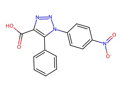 1-(4-Nitrophenyl)-5-phenyl-[1,2,3]triazole-4-carboxylic acid structure