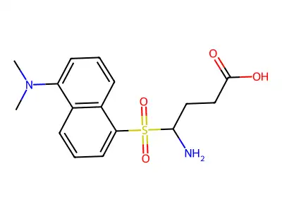 Dansyl-4-aminobutyric acid structure