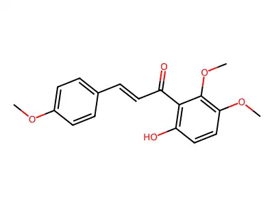 1-(6-Hydroxy-2,3-dimethoxyphenyl)-3-(4-methoxyphenyl)prop-2-en-1-one structure