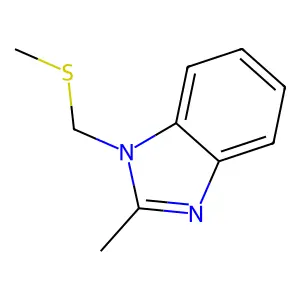 2-Methyl-1-(methylsulfanylmethyl)benzimidazole structure