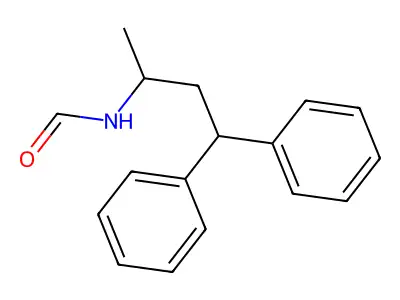 N-(1-甲基-3,3-二苯基丙基)甲酰胺 structure