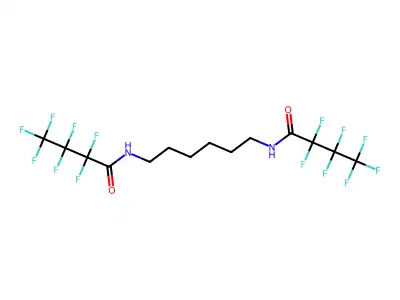 N,N'-bis(Perfluorobutanoyl)1,6-hexanediamine structure