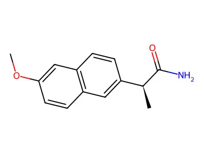 2-(6-Methoxy-2-naphthyl)propanamide structure