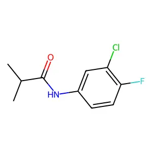 N-(3-氯-4-氟苯基)-2-甲基丙酰胺 structure