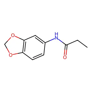 N-(2H-1,3-苯并二氧戊环-5-基)丙酰胺 structure