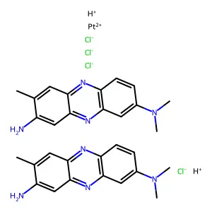中性红-四氯化铂络合物 structure
