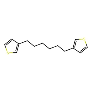 Thiophene, 3,3'-(1,6-hexanediyl)bis- structure