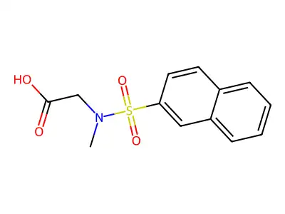 (N-Methylnaphthalene-2-sulfonamido)acetate structure