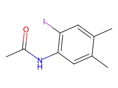 N-(2-iodo-4,5-dimethylphenyl)acetamide structure