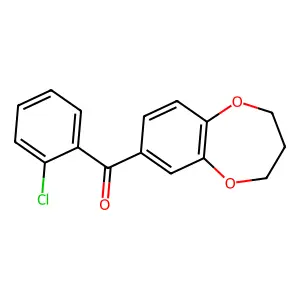 Methanone, (2-chlorophenyl)(3,4-dihydro-2H-1,5-benzodioxepin-7-yl)- structure