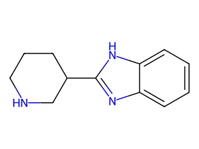 2-(piperidin-3-yl)-1H-1,3-benzodiazole structure