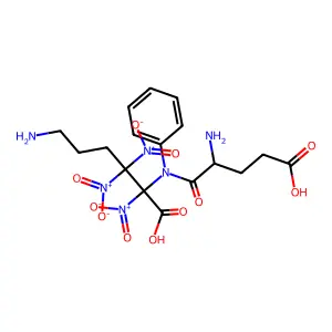 Trinitrophenylglutamyllysine structure
