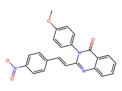 3-(4-methoxyphenyl)-2-[(E)-2-(4-nitrophenyl)ethenyl]quinazolin-4-one structure