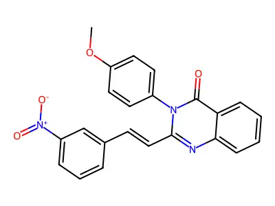3-(4-methoxyphenyl)-2-[(E)-2-(3-nitrophenyl)ethenyl]quinazolin-4-one structure