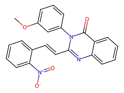 3-(3-methoxyphenyl)-2-[(E)-2-(2-nitrophenyl)ethenyl]quinazolin-4(3H)-one structure