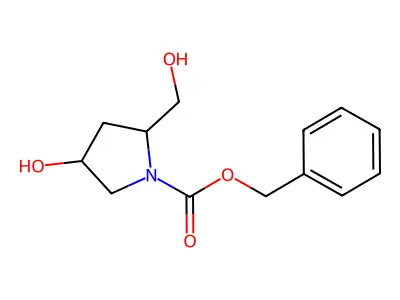 Benzyl 4-hydroxy-2-(hydroxymethyl)pyrrolidine-1-carboxylate structure