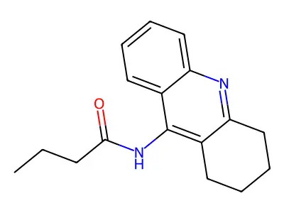 Butanamide, N-(1,2,3,4-tetrahydro-9-acridinyl)- structure