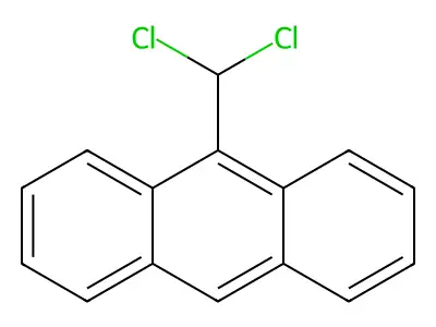 9-(Dichloromethyl)anthracene structure