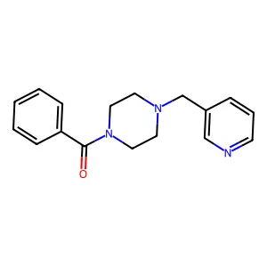 Phenyl-[4-(pyridin-3-ylmethyl)piperazin-1-yl]methanone structure