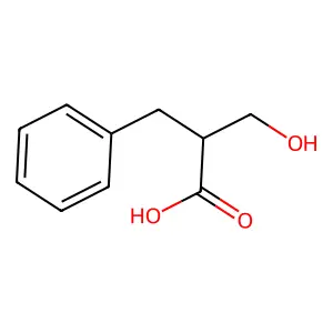 2-Benzyl-3-hydroxypropanoic acid structure