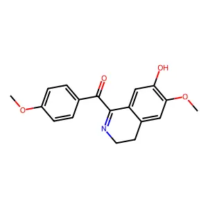 (7-Hydroxy-6-methoxy-3,4-dihydroisoquinolin-1-yl)-(4-methoxyphenyl)methanone structure