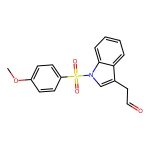 1h-Indole-3-acetaldehyde,1-[(4-methoxyphenyl)sulfonyl]- structure