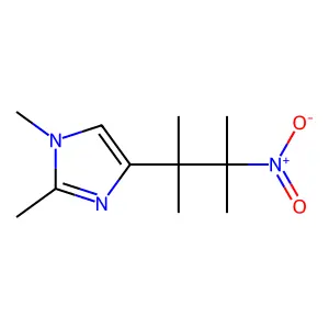 1,2-Dimethyl-4-(1,1,2-trimethyl-2-nitropropyl)-1H-imidazole structure