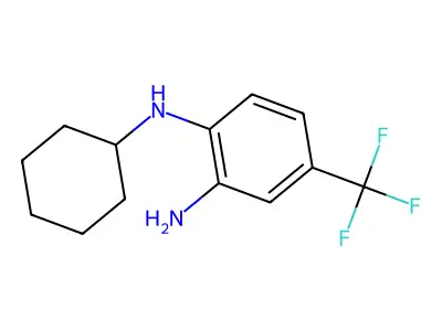 1-N-cyclohexyl-4-(trifluoromethyl)benzene-1,2-diamine structure