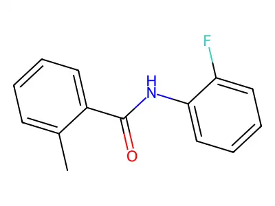 N-(2-fluorophenyl)-2-methylbenzamide structure
