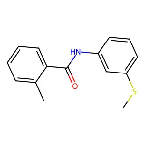 2-methyl-N-(3-methylsulfanylphenyl)benzamide structure