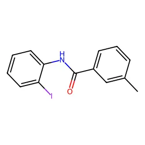 N-(2-iodophenyl)-3-methylbenzamide structure