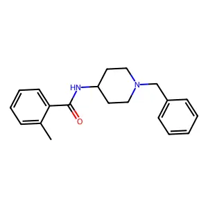 N-(1-benzylpiperidin-4-yl)-2-methylbenzamide structure