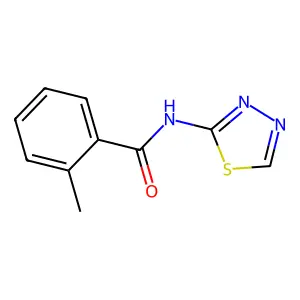 2-甲基-N-[1,3,4]噻二唑-2-基苯甲酰胺 structure