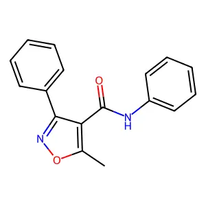 5-methyl-N,3-diphenyl-1,2-oxazole-4-carboxamide structure