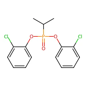 Phosphonic acid, (1-methylethyl)-, bis(2-chlorophenyl) ester structure
