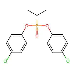 Phosphonic acid, (1-methylethyl)-, bis(4-chlorophenyl) ester structure