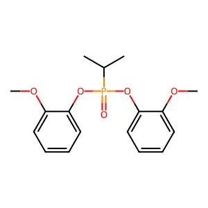 Phosphonic acid, (1-methylethyl)-, bis(2-methoxyphenyl) ester structure