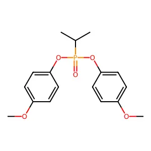 Phosphonic acid, (1-methylethyl)-, bis(4-methoxyphenyl) ester structure